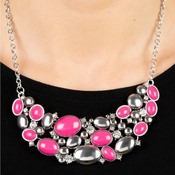 Contemporary Calamity - Pink Necklace - Picture 2 of 3